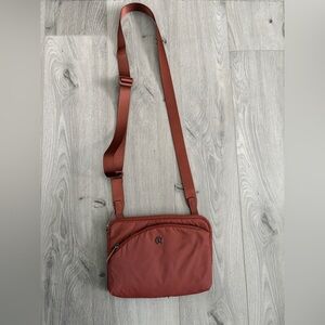 Lululemon Curved Lines Crossbody Bag in Ancient Copper
